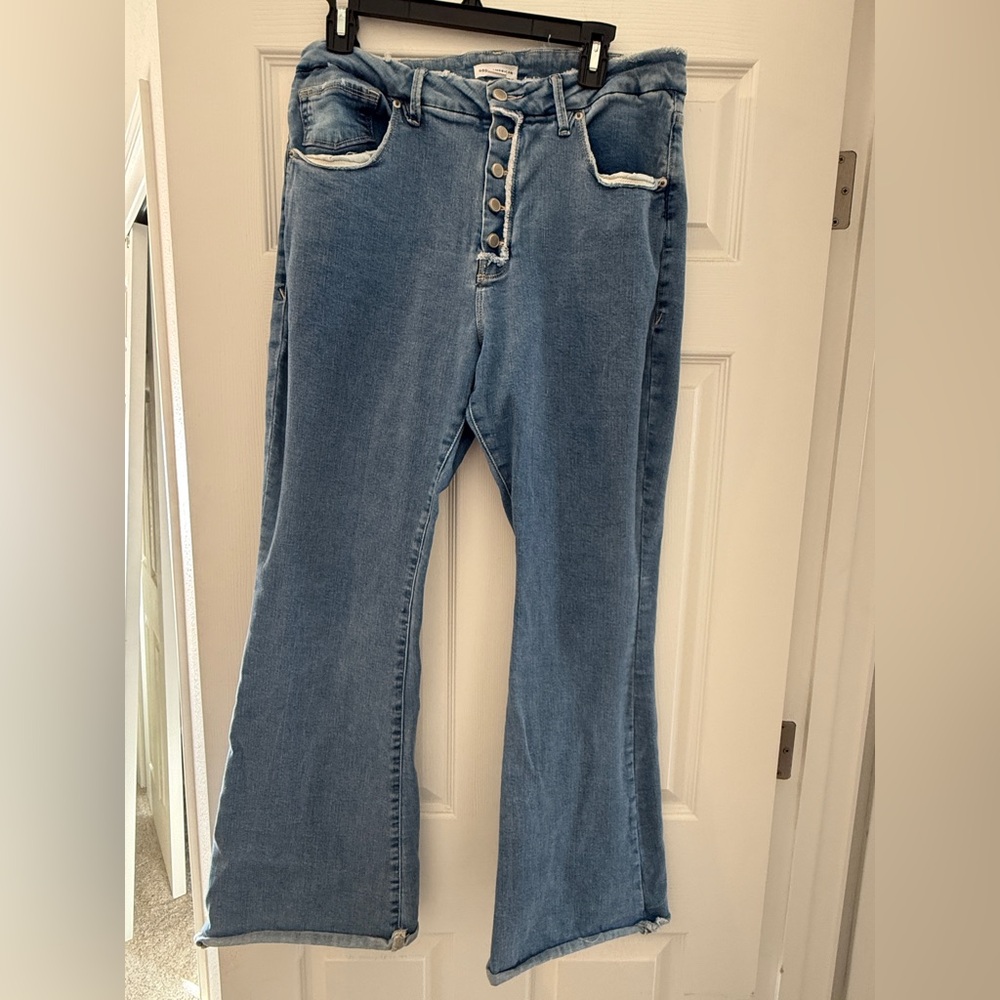 Good American Blue Flare Jeans